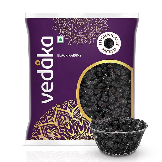 1Kg- Vedaka Premium Black Raisins | Kali Kishmish