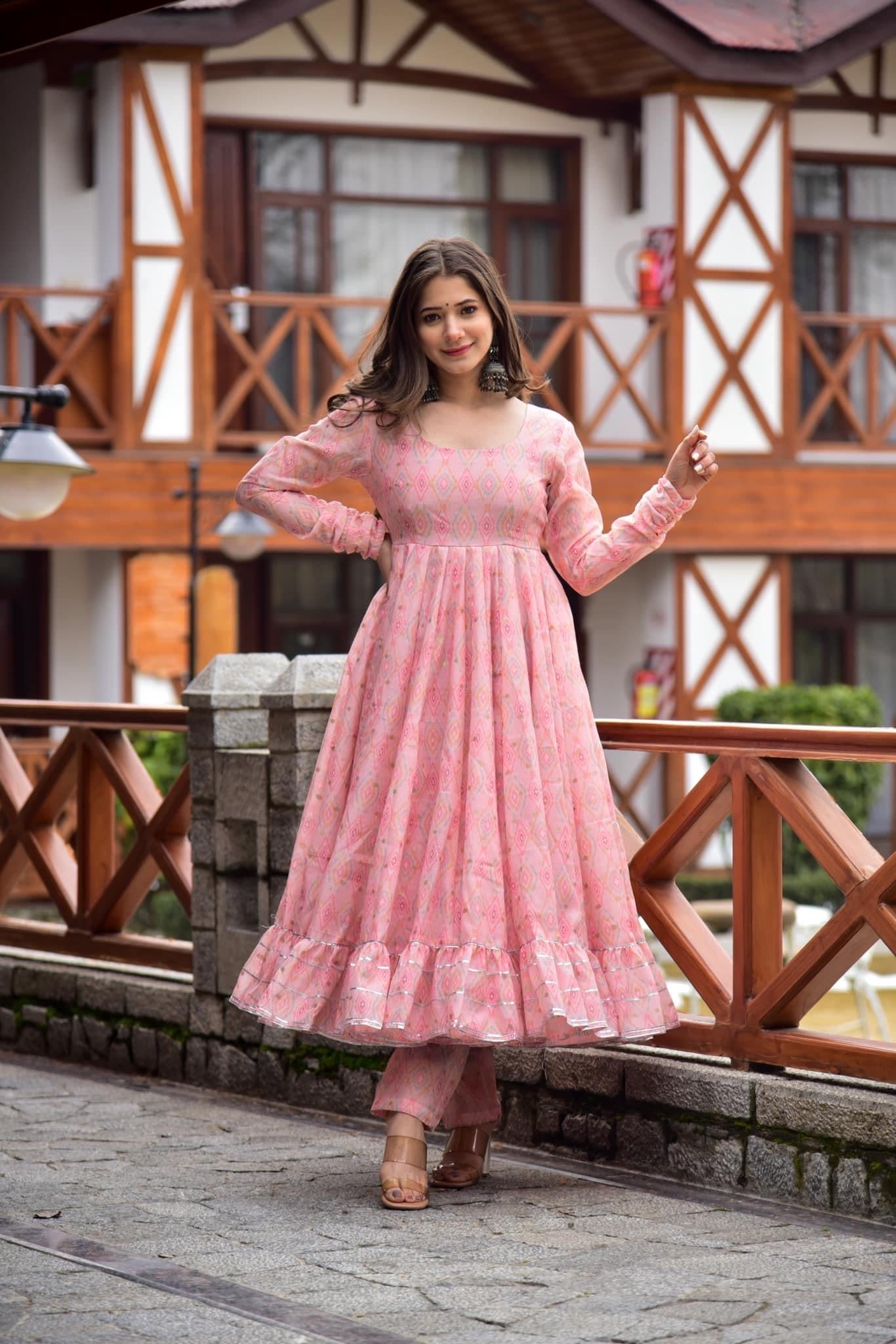 shades of pink suit set