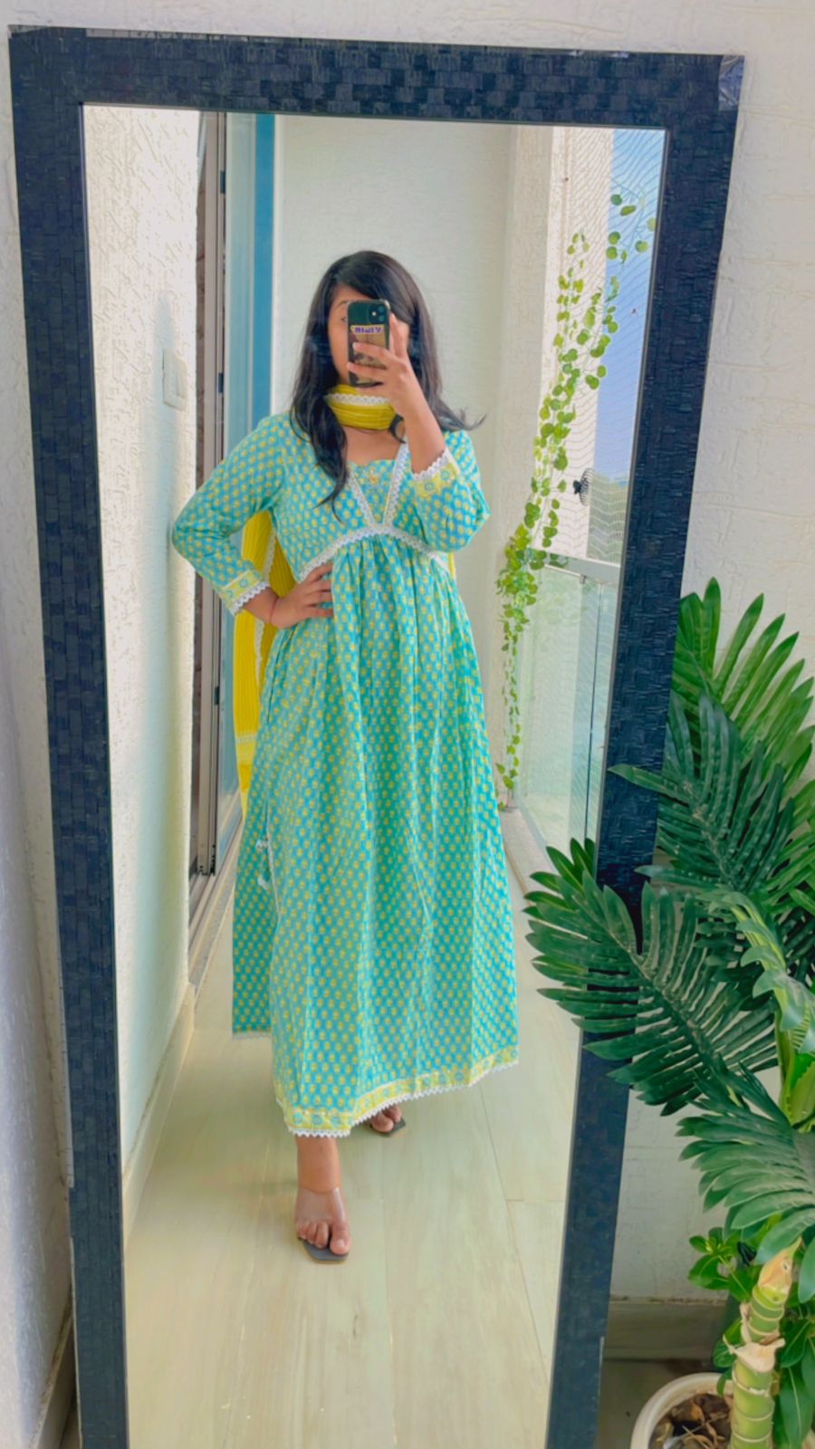 Sea Green Bliss Soft Cotton Suit (3 piece)