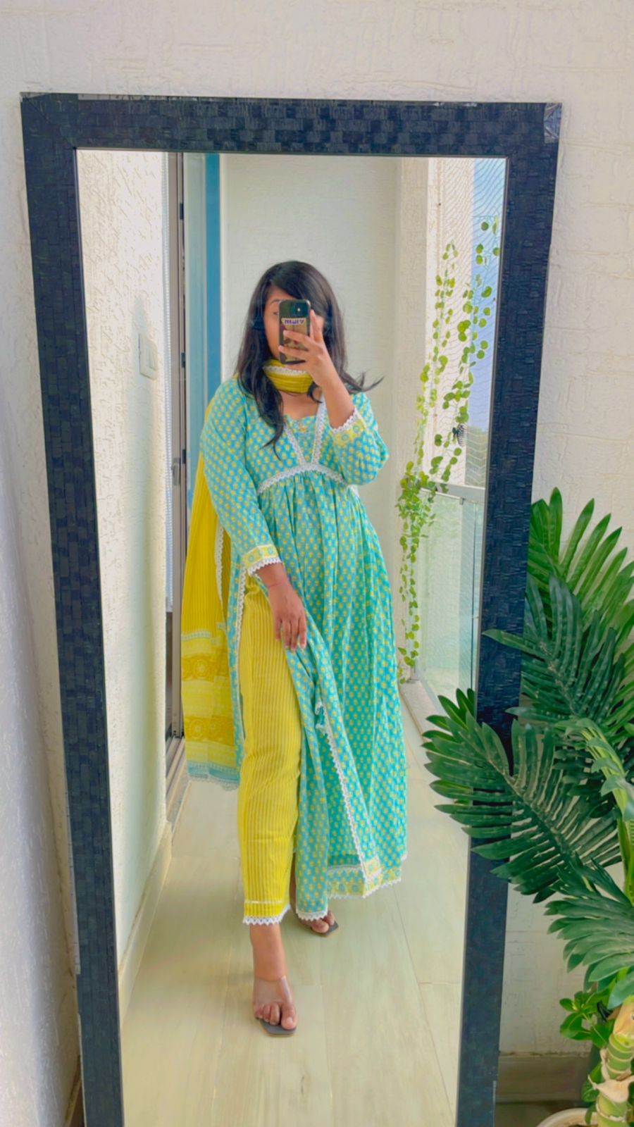 Sea Green Bliss Soft Cotton Suit (3 piece)