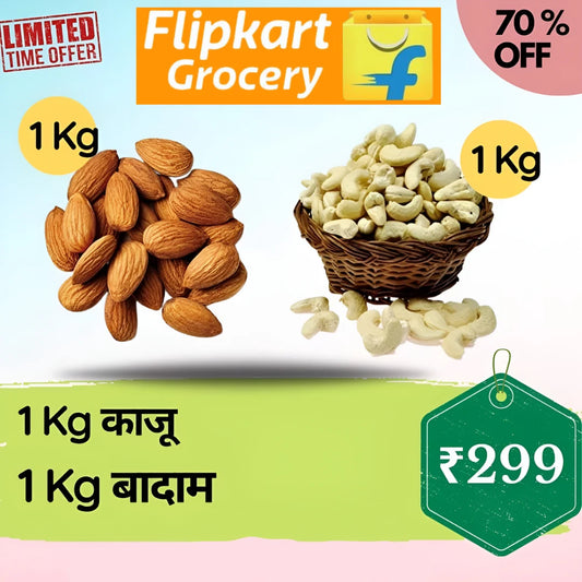 All in One Combo of 2:1 Kg Kaju, 1 Kg Badam