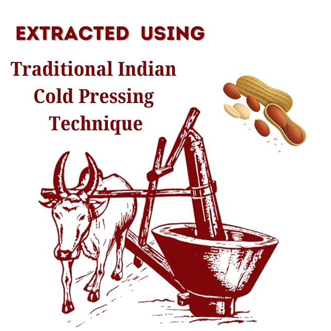 15 Kg Maanu Cold Pressed Groundnut Peanuts Oil | Tin Can | Kolhu/Kacchi Ghani/Chekku/Ganuga | Peanut Oil | Natural | Chemical-Free | Cold Pressed Groundnut Oil for Cooking