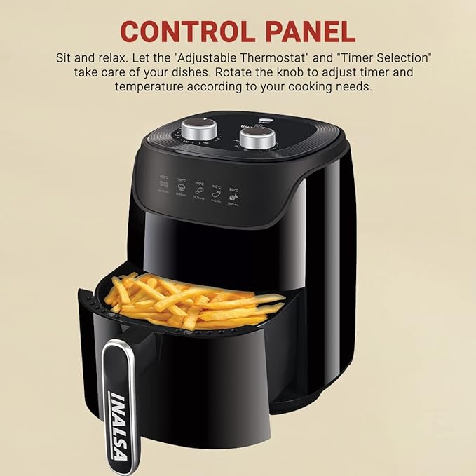 INALSA Air Fryer 1400W with 4.2 Liter Capacity