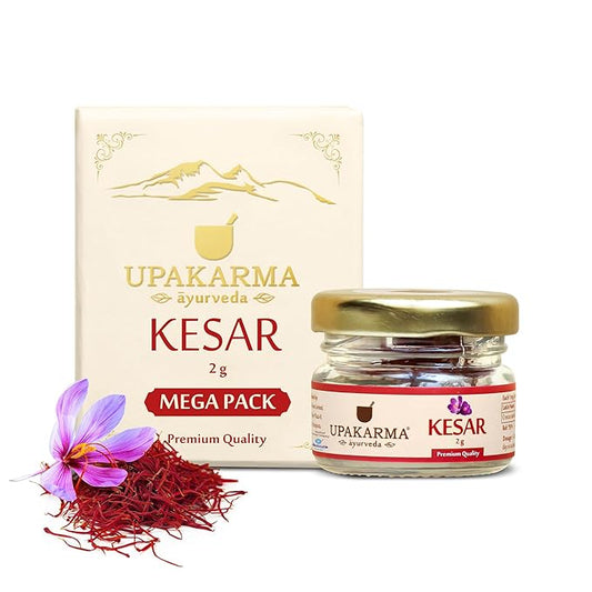 2 Gram- Pack of 1 UPAKARMA Original Kashmiri Kesar/Saffron | Handpicked Pure Finest Grade |