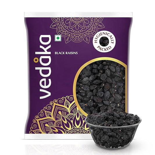 1Kg- Vedaka Premium Black Raisins | Kali Kishmish