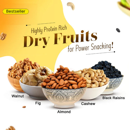 (5KG-1Kg*5) Dry Fruits Combo Pack of 5- (Almonds, Cashews, Pistachios, Raisins) - Healthy Dry Fruit Snac ks | Tasty &amp; Delicious, Rich in Protein | High in Protein, Fiber &amp; Boost Immunity | Real Nuts | Gluten-Free | Sup er Healthy Nuts